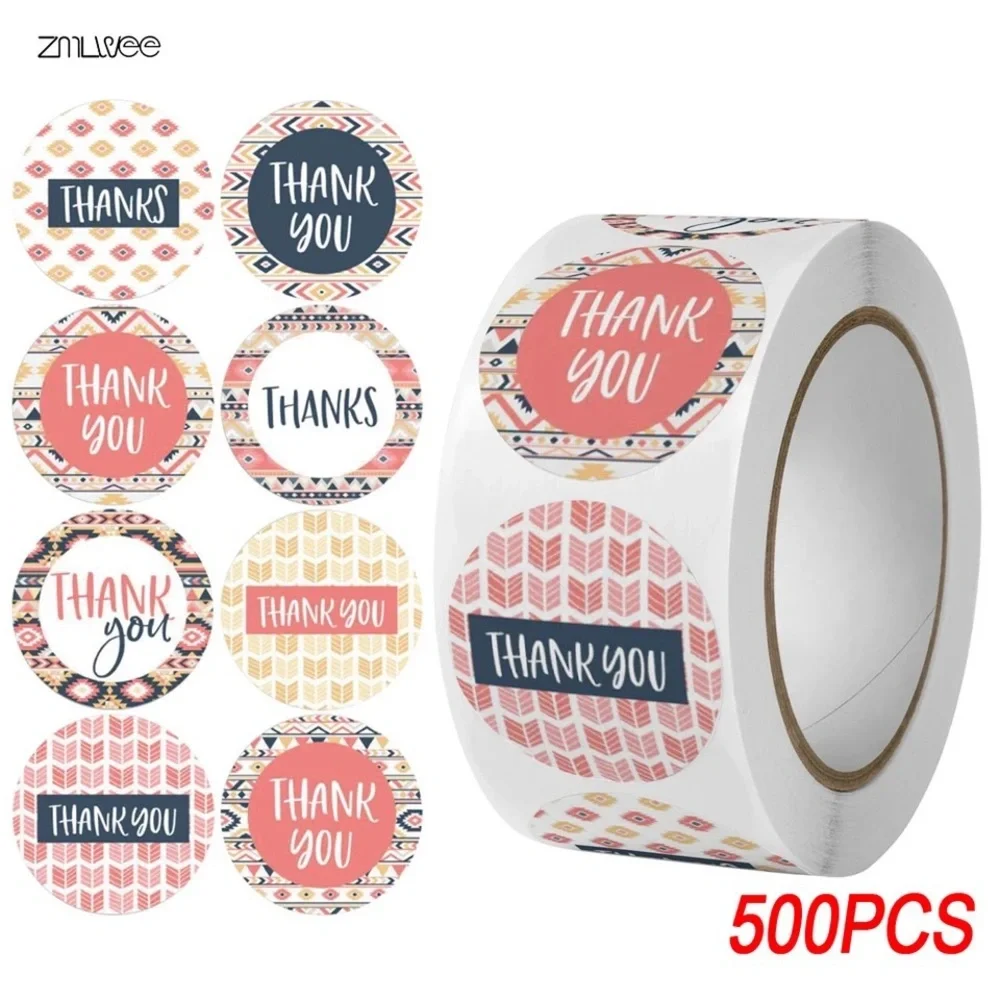 500 THANK YOU STICKERS NEW 1”